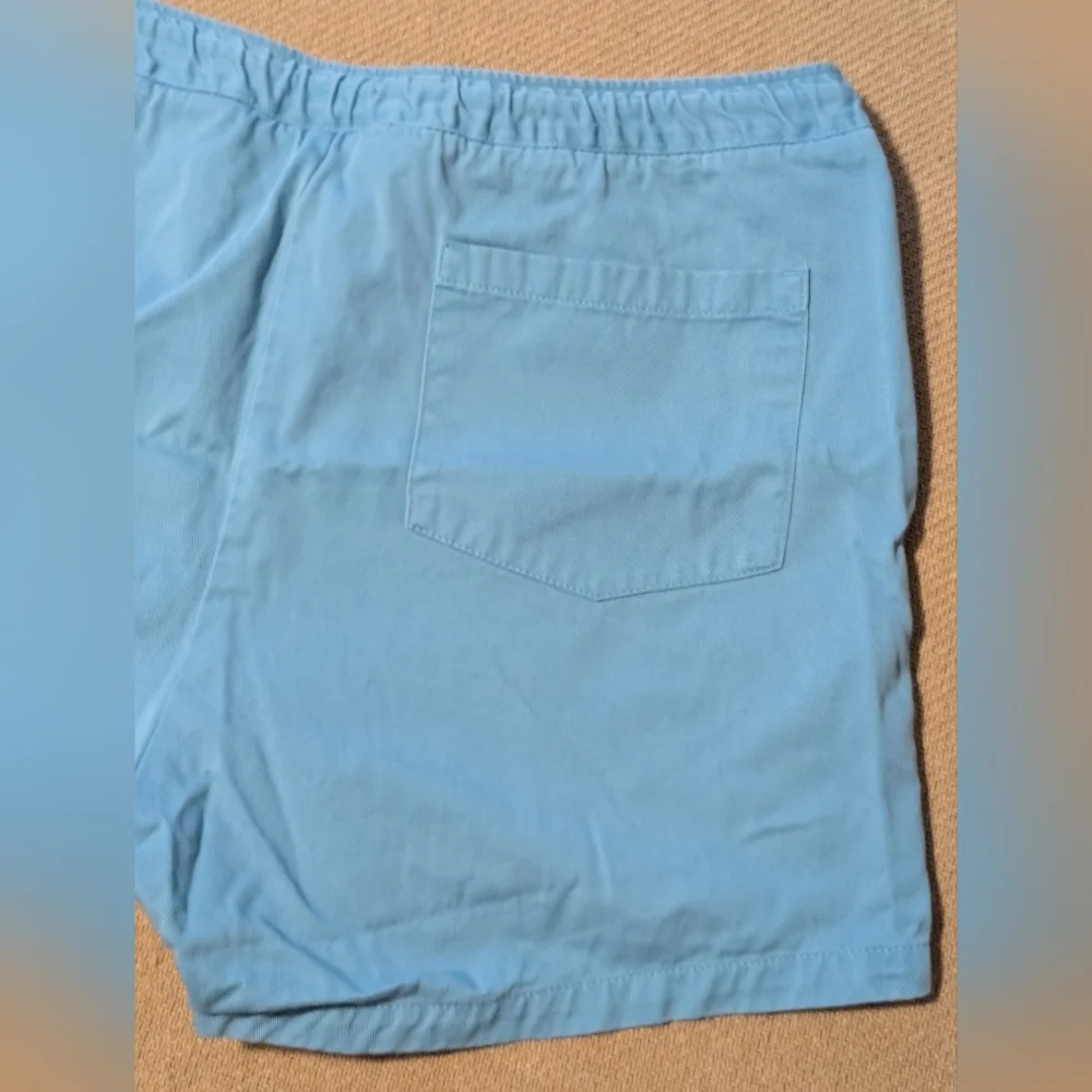 J Crew Blue Tie Waist Cotton Women's Shorts